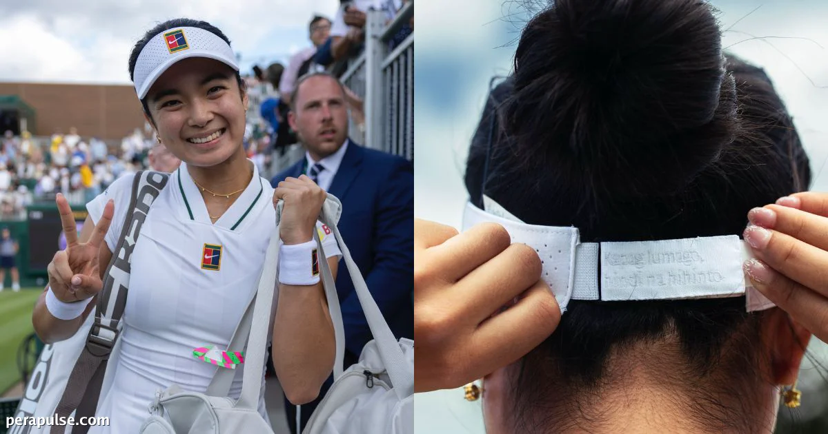 Alex Eala Showcases Filipino Heritage with Custom Visor at Wimbledon
