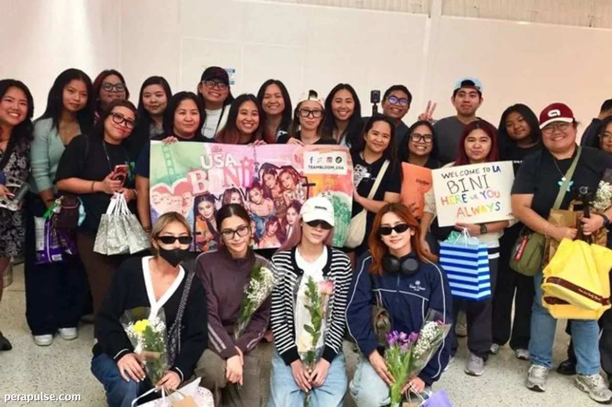 BINI Arrives in the US for Signals World Tour Amid Enthusiastic Welcome
