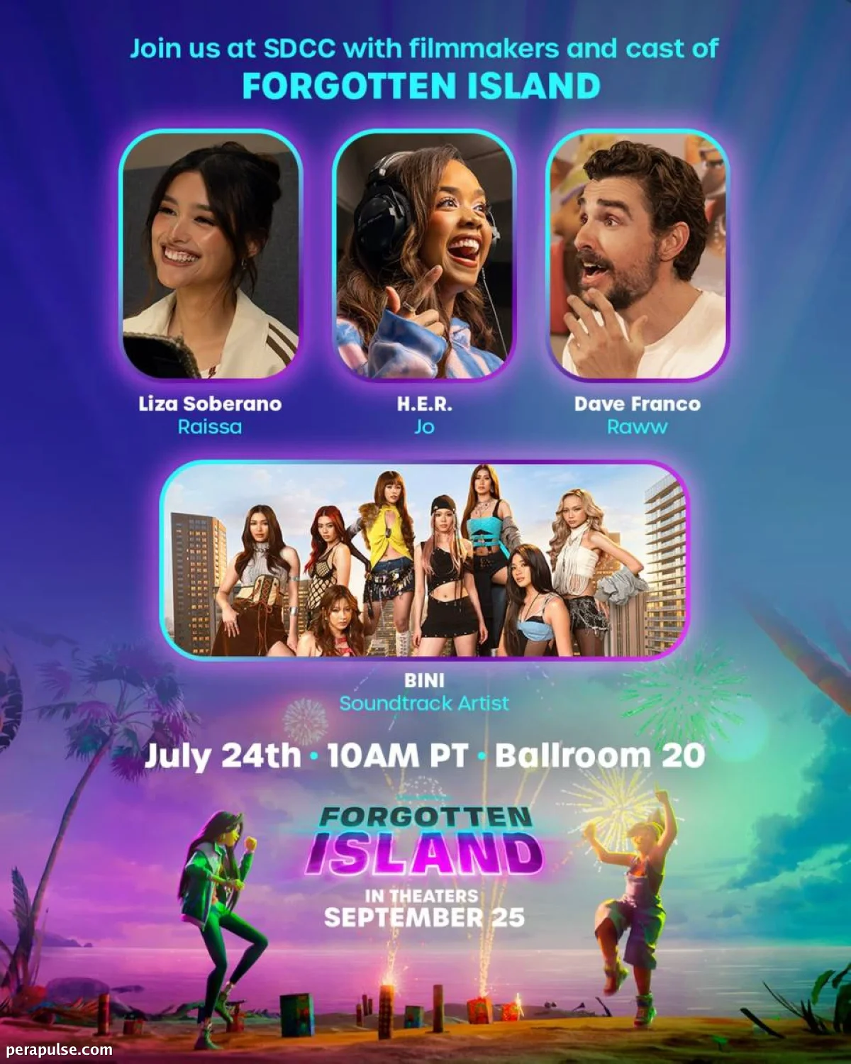 BINI, Liza Soberano, H.E.R. to Appear at 'Forgotten Island' Panel at Comic-Con 2026
