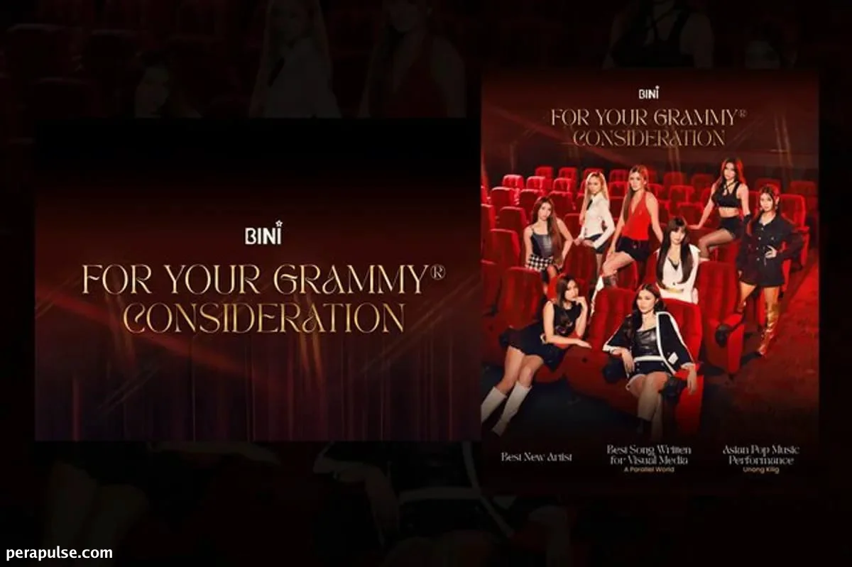 BINI Nag-submit ng Tatlong Entry para sa 2027 Grammy Awards