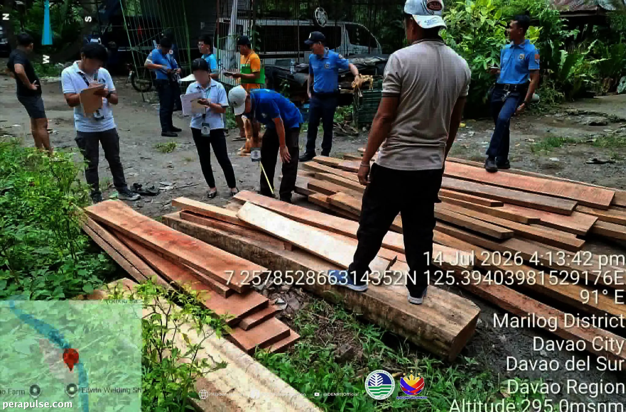 CENRO Davao Nagsagawa ng Pagsamsam ng Hot Lumber mula sa Iligal na Online Sales