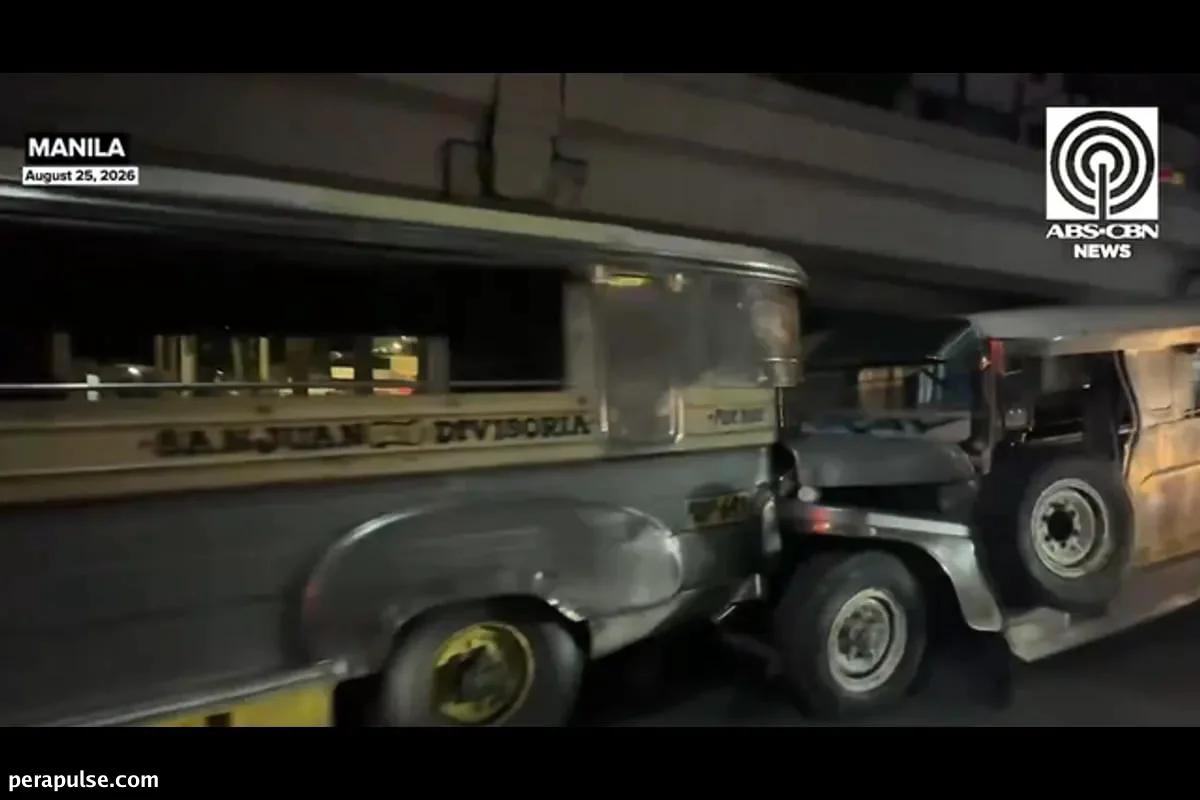 Driver Tumakas Matapos ang Banggaan ng 5 Sasakyan sa Legarda Flyover
