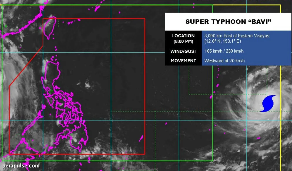 'Explosive' Intensification: Super Typhoon Bavi Approaches the Philippines
