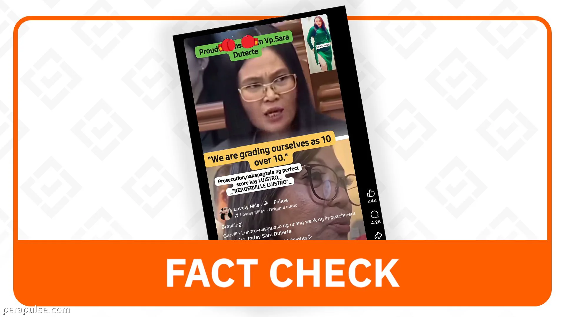 FACT CHECK: AI-manipulated video misrepresents VP Sara Duterte's counsel