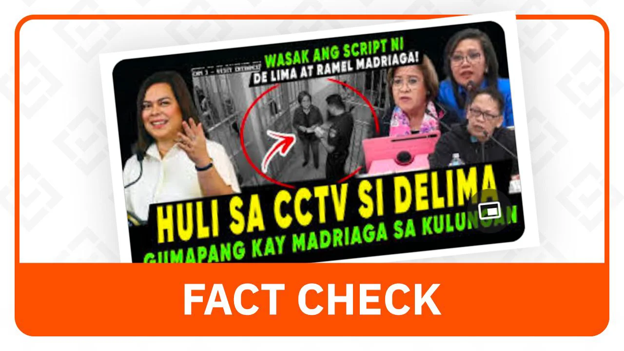 Fact Check: Hindi Natagpuan si De Lima na Nagbigay ng Scripted na Pahayag Laban kay VP Sara
