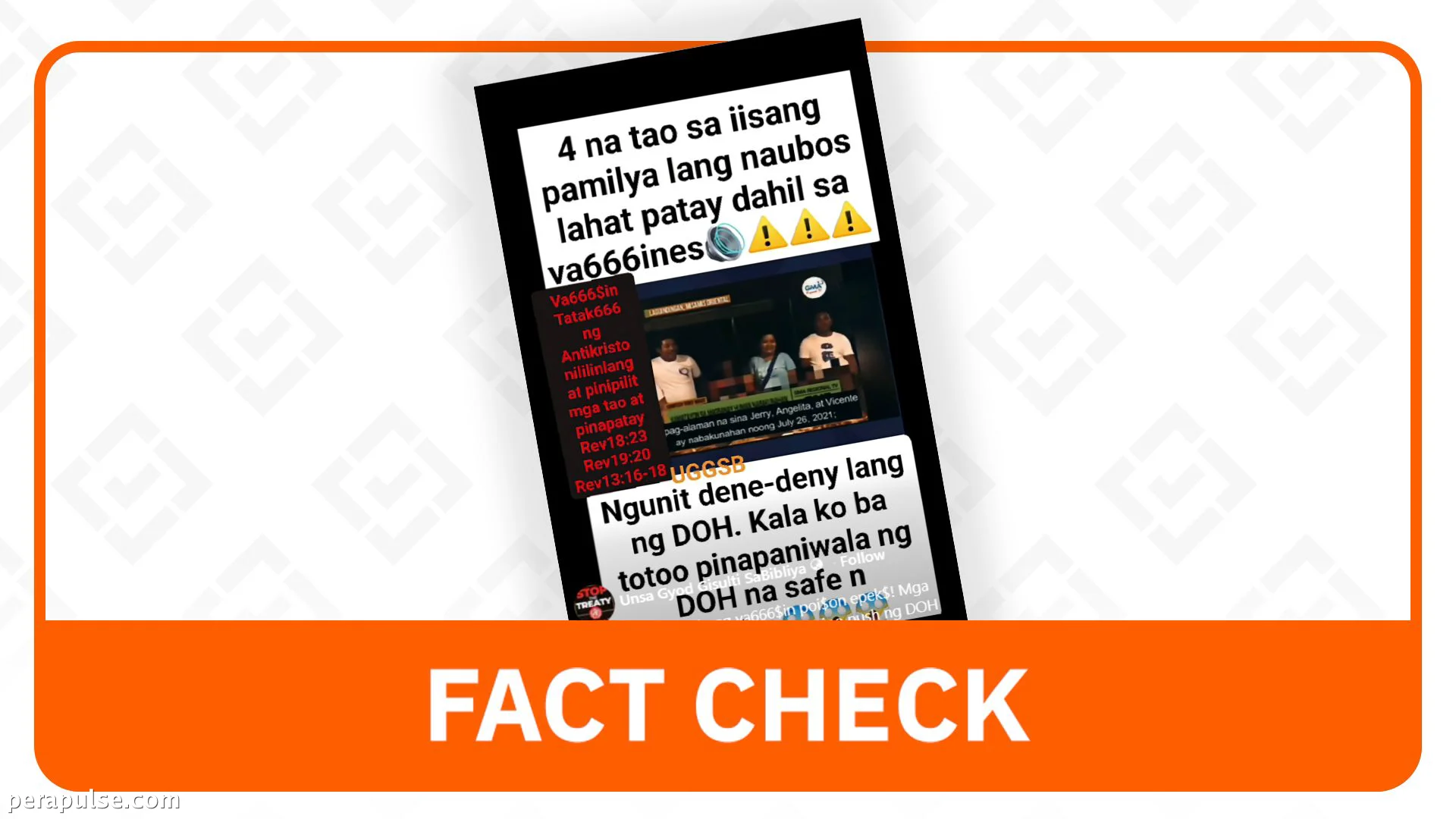 FACT CHECK: Misamis Oriental Family Deaths in 2021 Linked to COVID-19, Not Vaccines