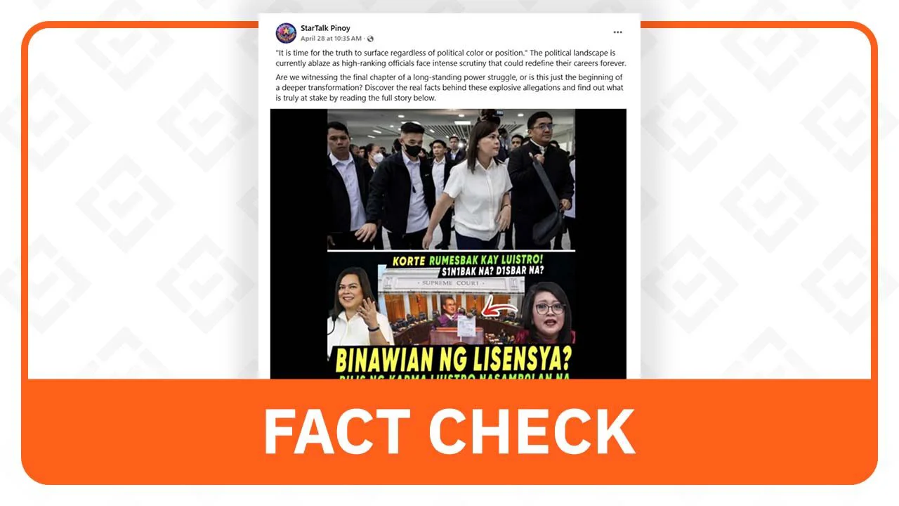 Fact Check: Walang Disbarment para kay Batangas Rep. Gerville Luistro mula sa SC