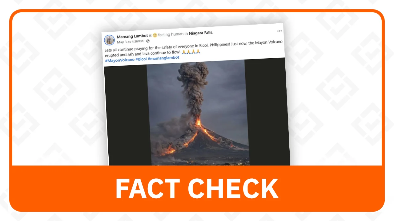 Fact Check: Viral Mayon Volcano Eruption Photo is AI-Generated