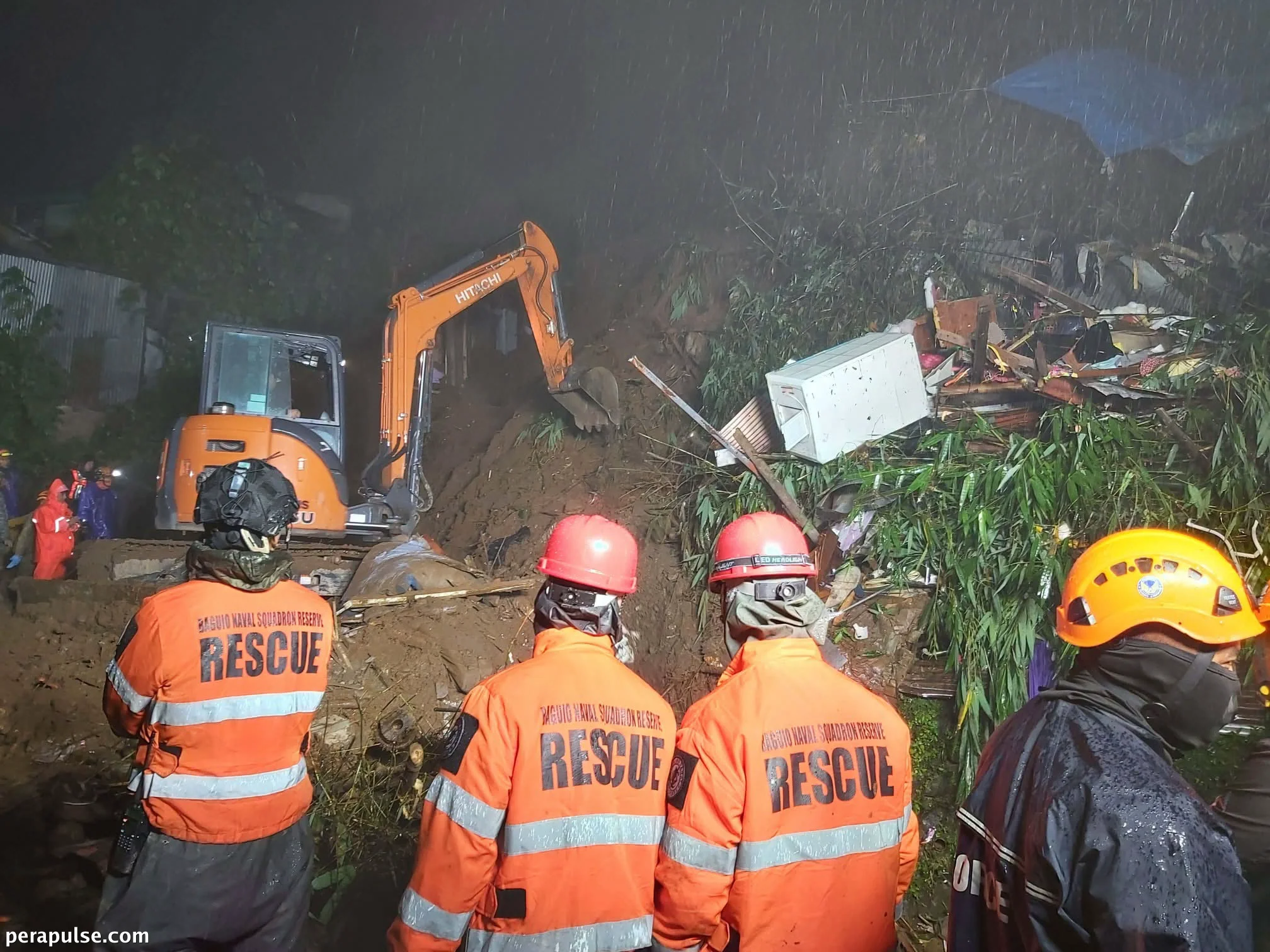 Limang Estudyante Namatay sa Landslide sa Baguio City