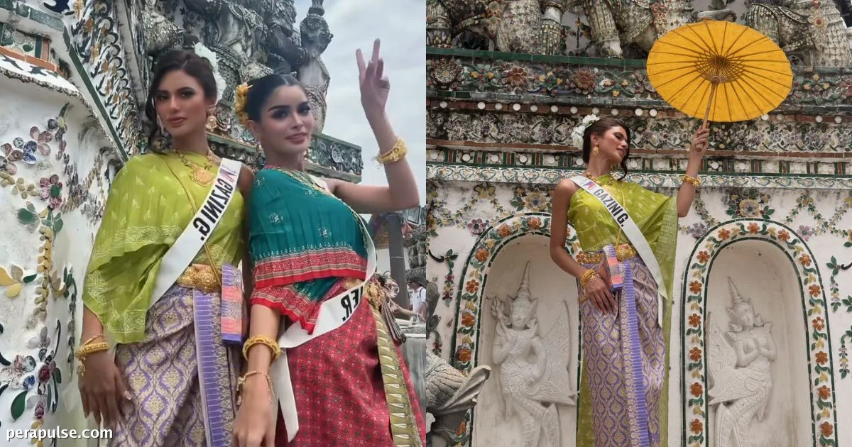 Gazini Ganados and Fuschia Ravena Showcase Thai Culture at Wat Arun