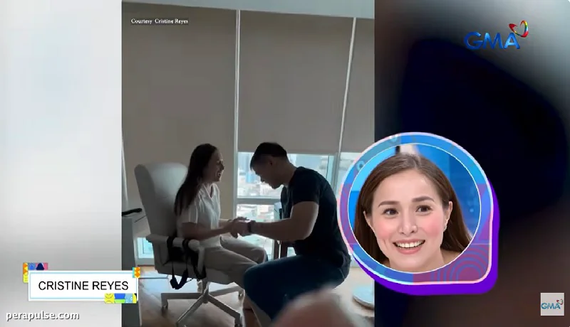 Taos-pusong Proposal ni Gio Tiongson kay Cristine Reyes na Nahagip ng Kanilang Anak na si Amarah