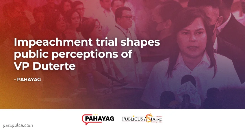 Impeachment Trial Influences Public Views on VP Duterte