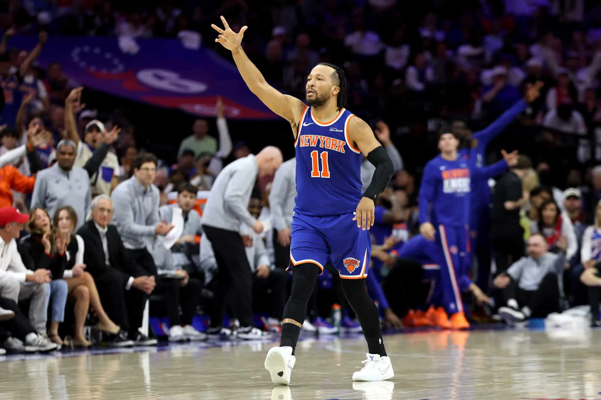 Jalen Brunson Nangunguna sa Knicks sa 3-0 na Bentahe Laban sa 76ers sa NBA Playoffs
