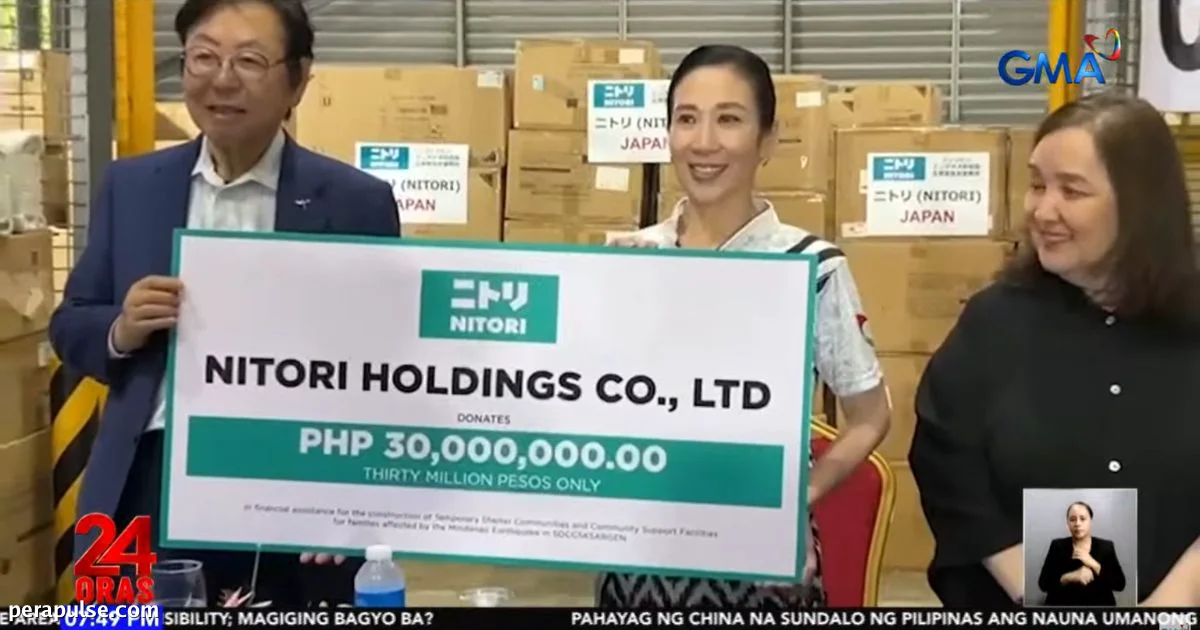 Japanese Company Donates P30 Million to GMA Kapuso Foundation for Earthquake Relief