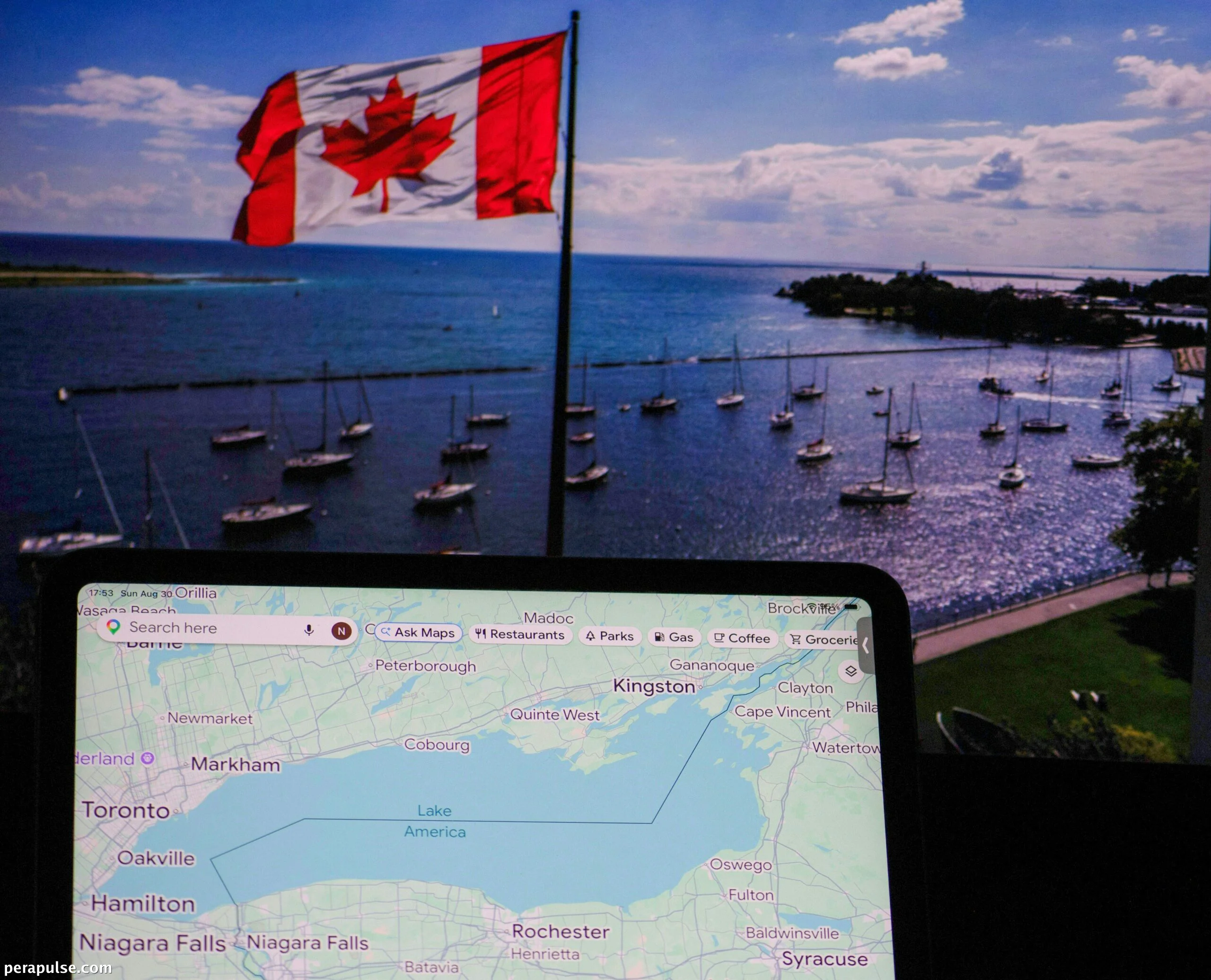 Lake Ontario Renamed 'Lake America' in US by Google Maps, Ignored by Canada