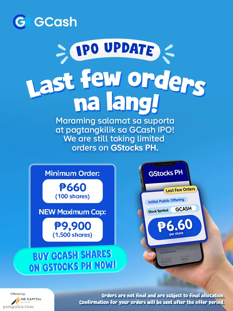 Last Few GCash Shares Available at ₱660 Each