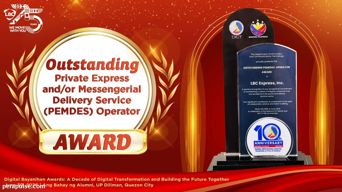 LBC Express Honored by DICT for Enhancing Last-Mile Delivery Services