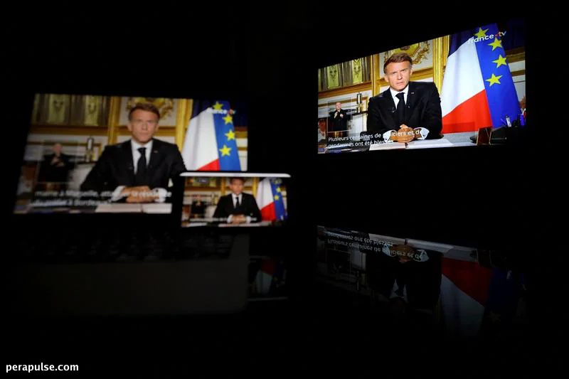 Macron Decries 'Unbridled' Violence Amid Nationwide Protests in France