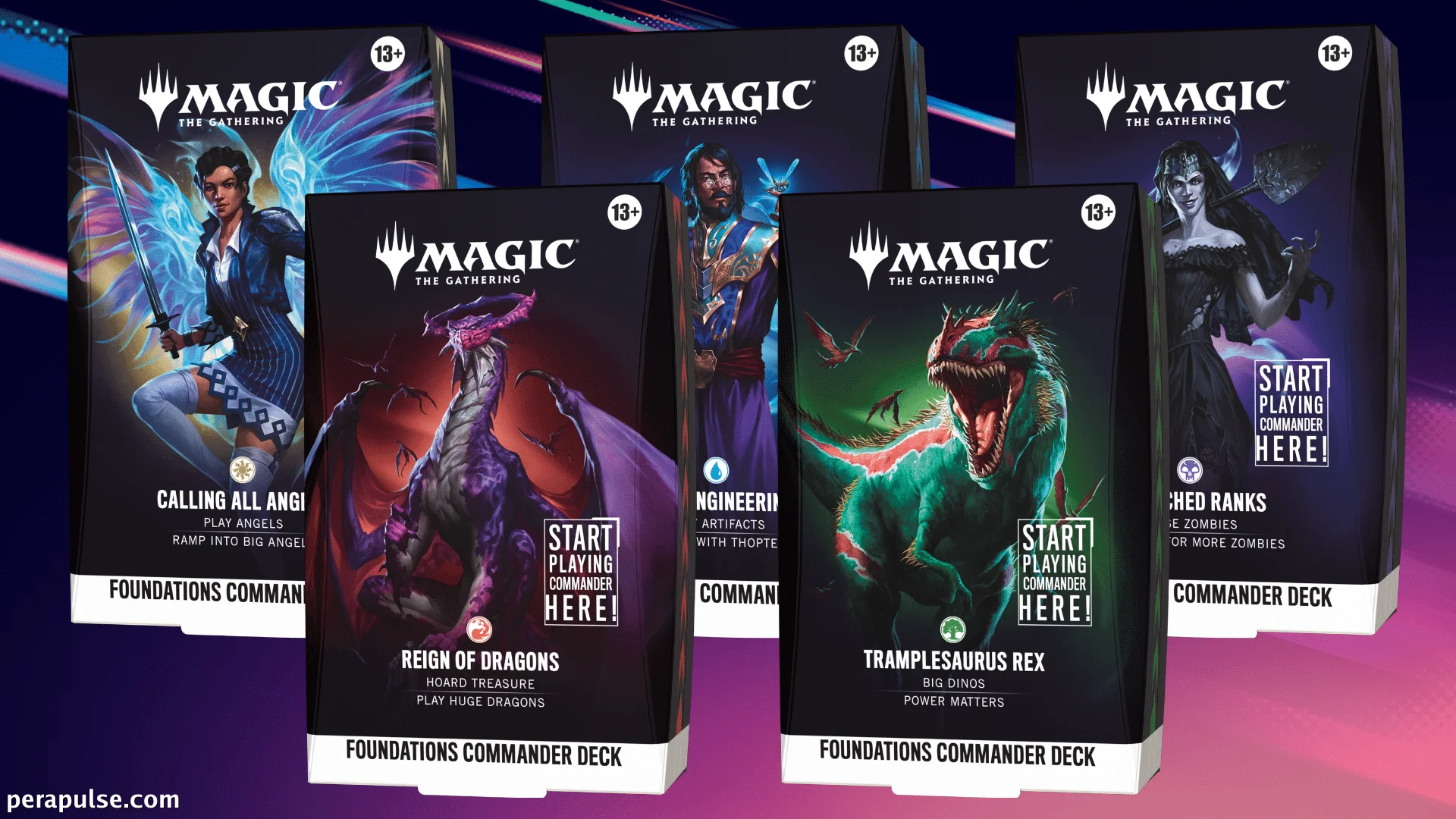 Magic: The Gathering Foundations Commander Decks Nakalaan na Ilunsad
