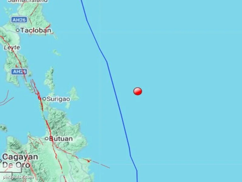 Magnitude 5.3 Earthquake Hits General Luna, Surigao del Norte