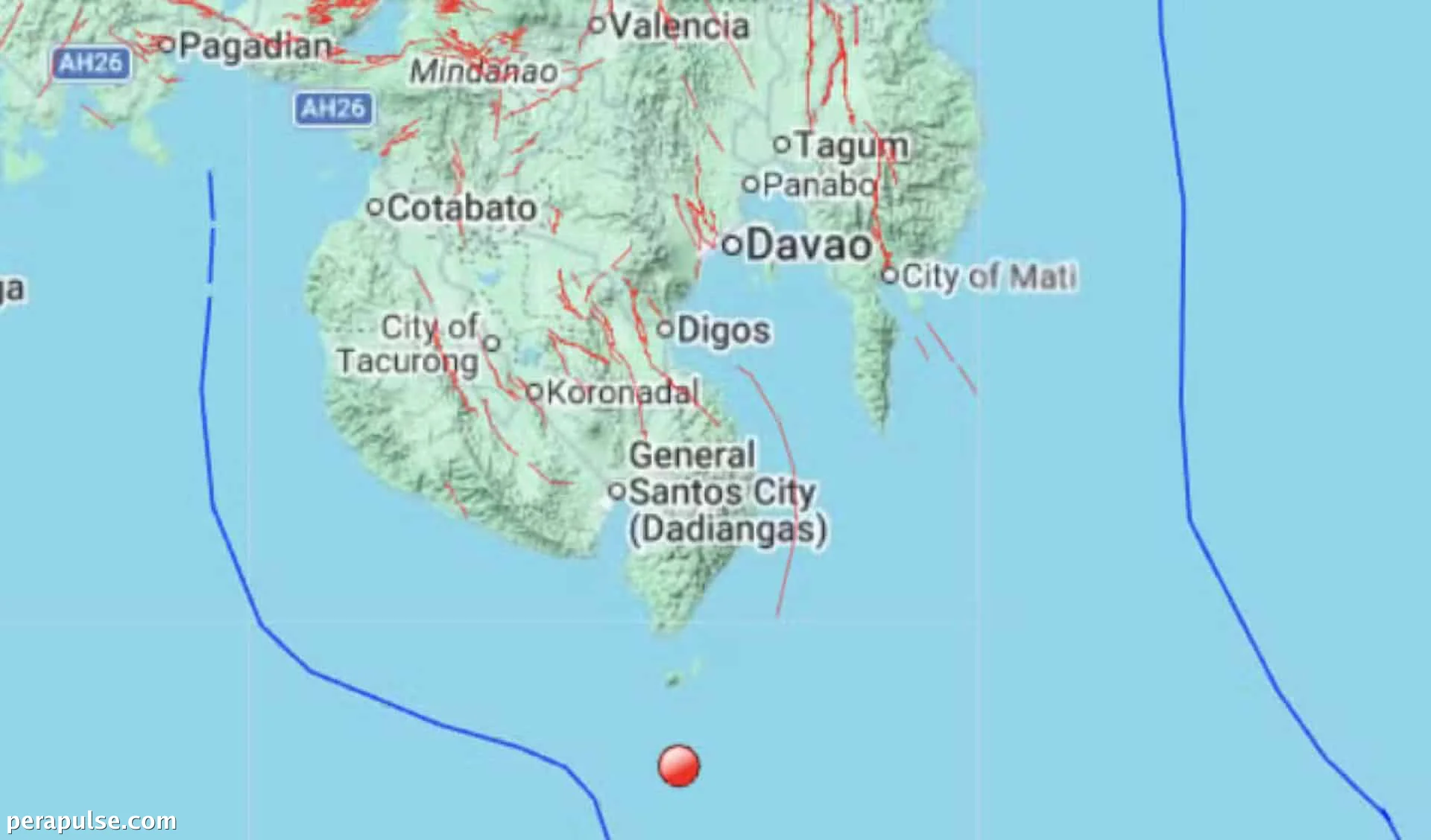 Magnitude 5.3 Earthquake Strikes Off Sarangani Waters