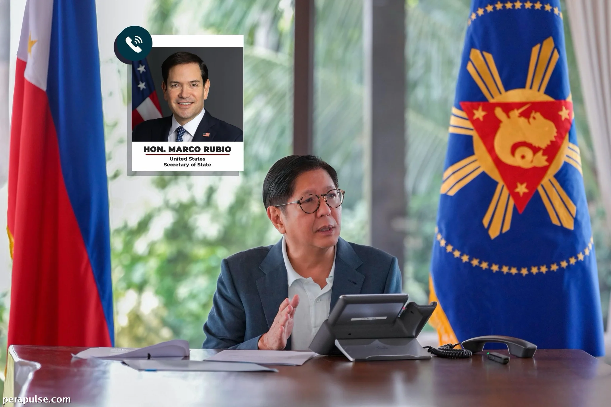 Nakipag-ugnayan sina Marcos at Rubio sa WPS at Luzon Corridor sa Mahalagang Tawag