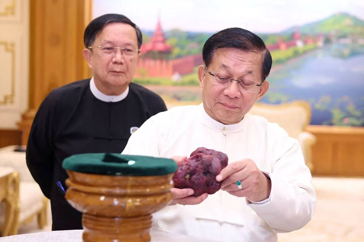 Massive 11,000-Carat Ruby Unearthed in Myanmar's Mogok Region