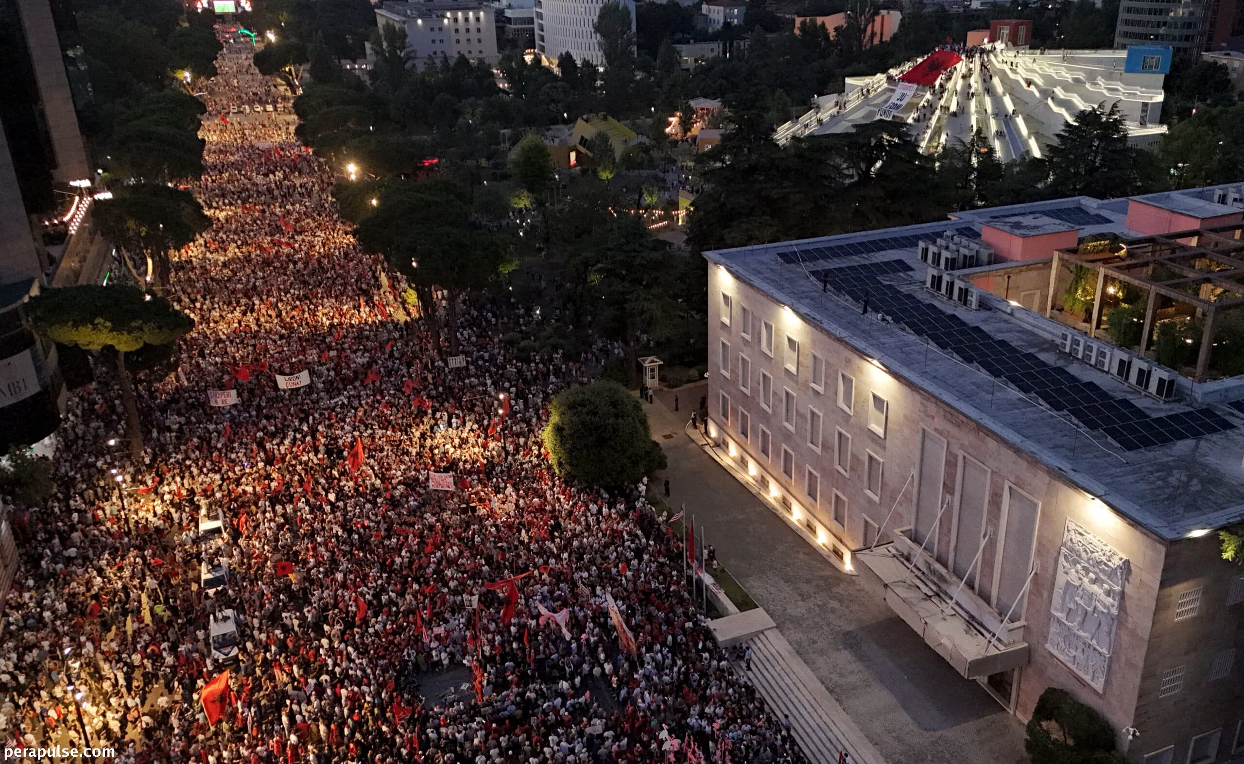 Massive Protests Erupt in Albania Against Trump-Linked Resort Project