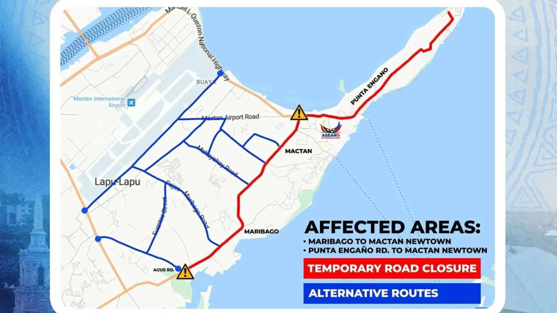 Mayo 5 Traffic Alert: Mga Pagsasara ng Kalsada sa Mactan para sa ASEAN Simulation