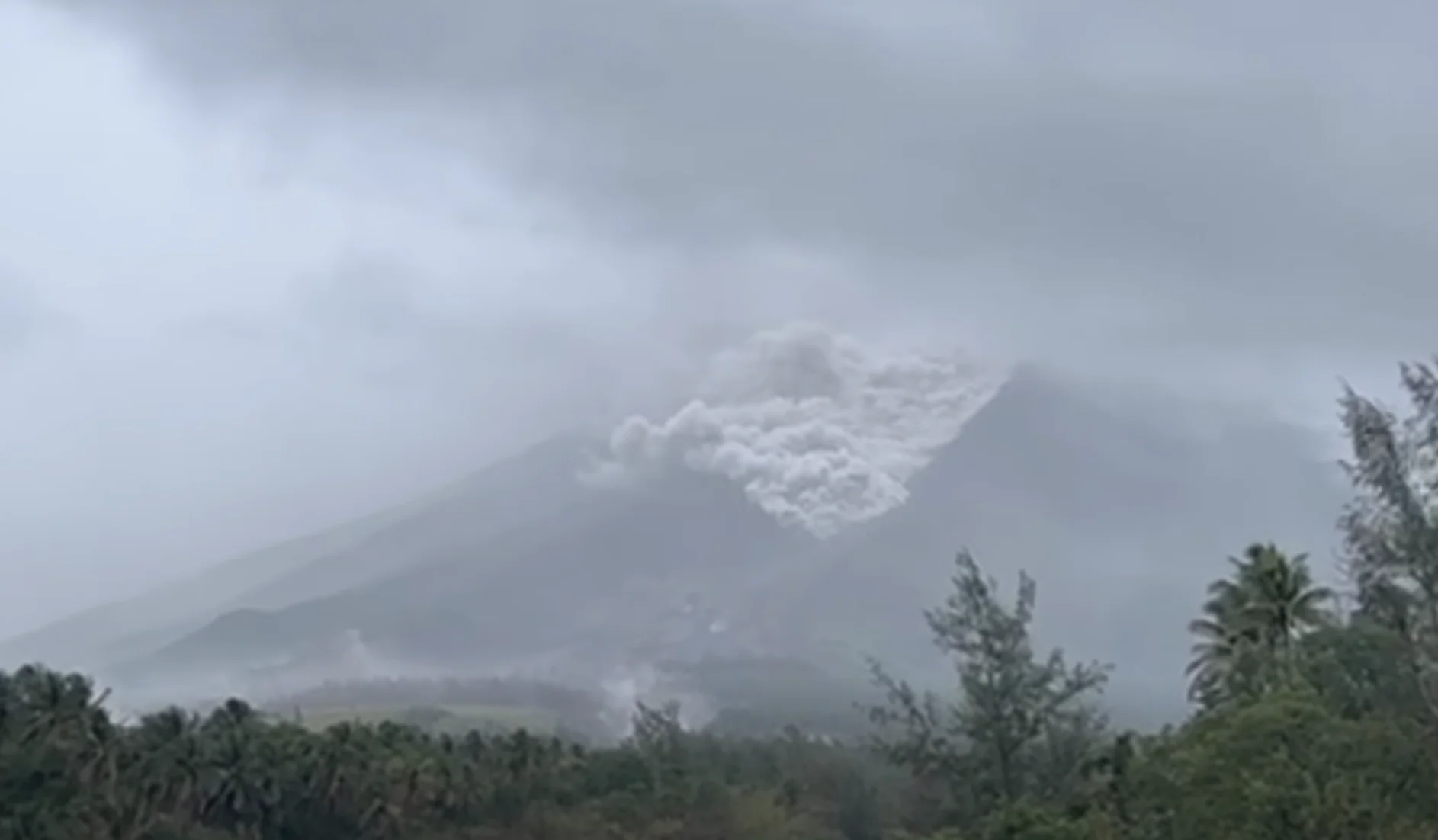 Mayon Volcano Emits Ash, Triggers New Pyroclastic Density Current