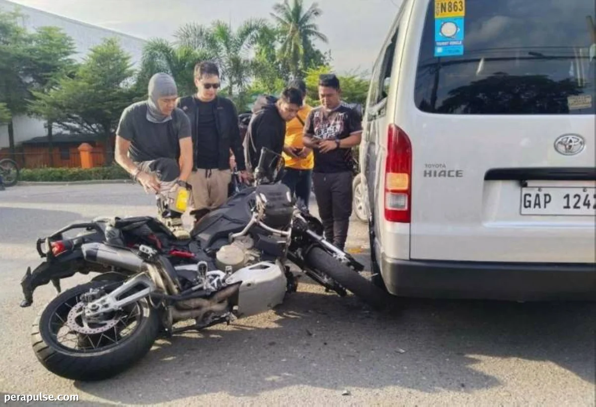 Mayor Promotes Road Safety After Motorcycle Crash in Cebu City
