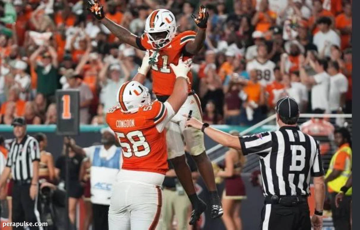 Miami Reclaims No. 1 Spot in AP Top 25; BYU Hits Historic No. 2 Ranking