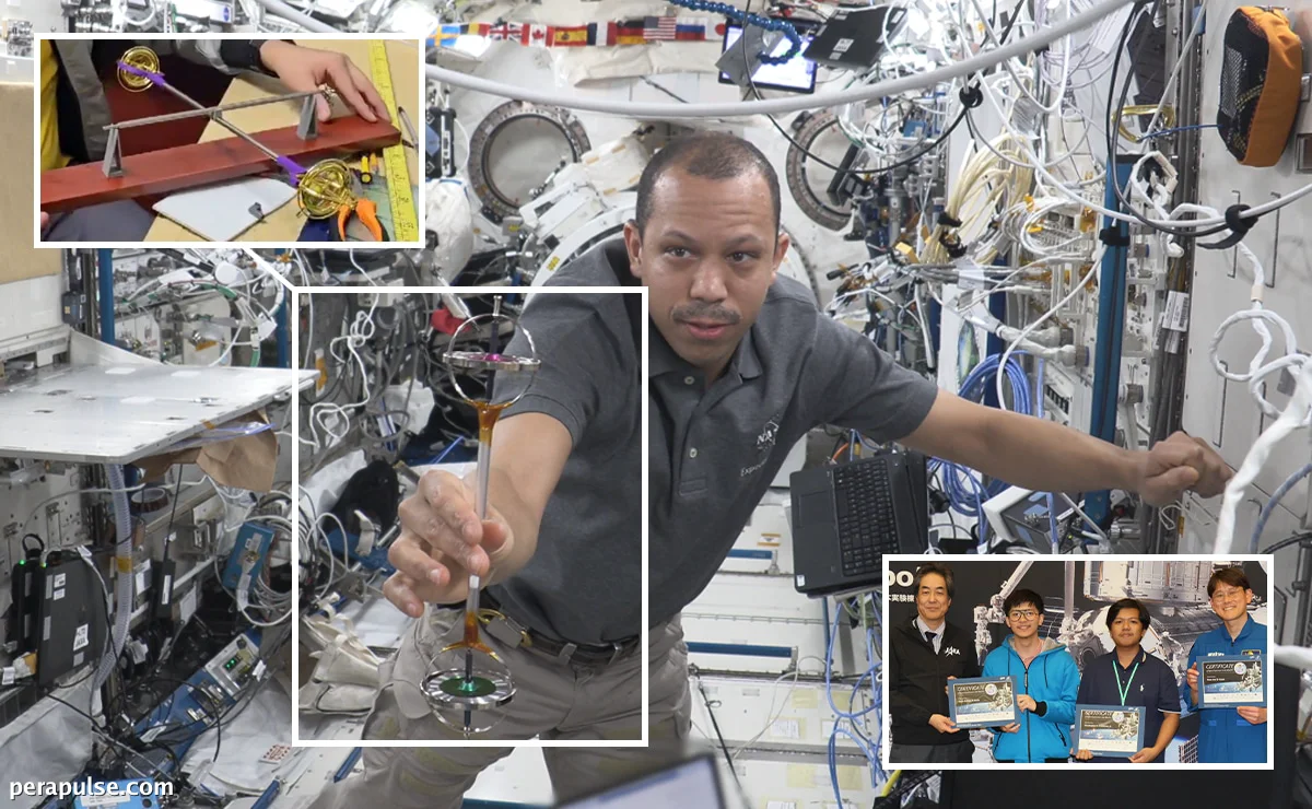 Isang Astronaut ng NASA ang Nagsagawa ng Eksperimento ng Gyroscope ng mga Estudyanteng Pilipino sa Kalawakan