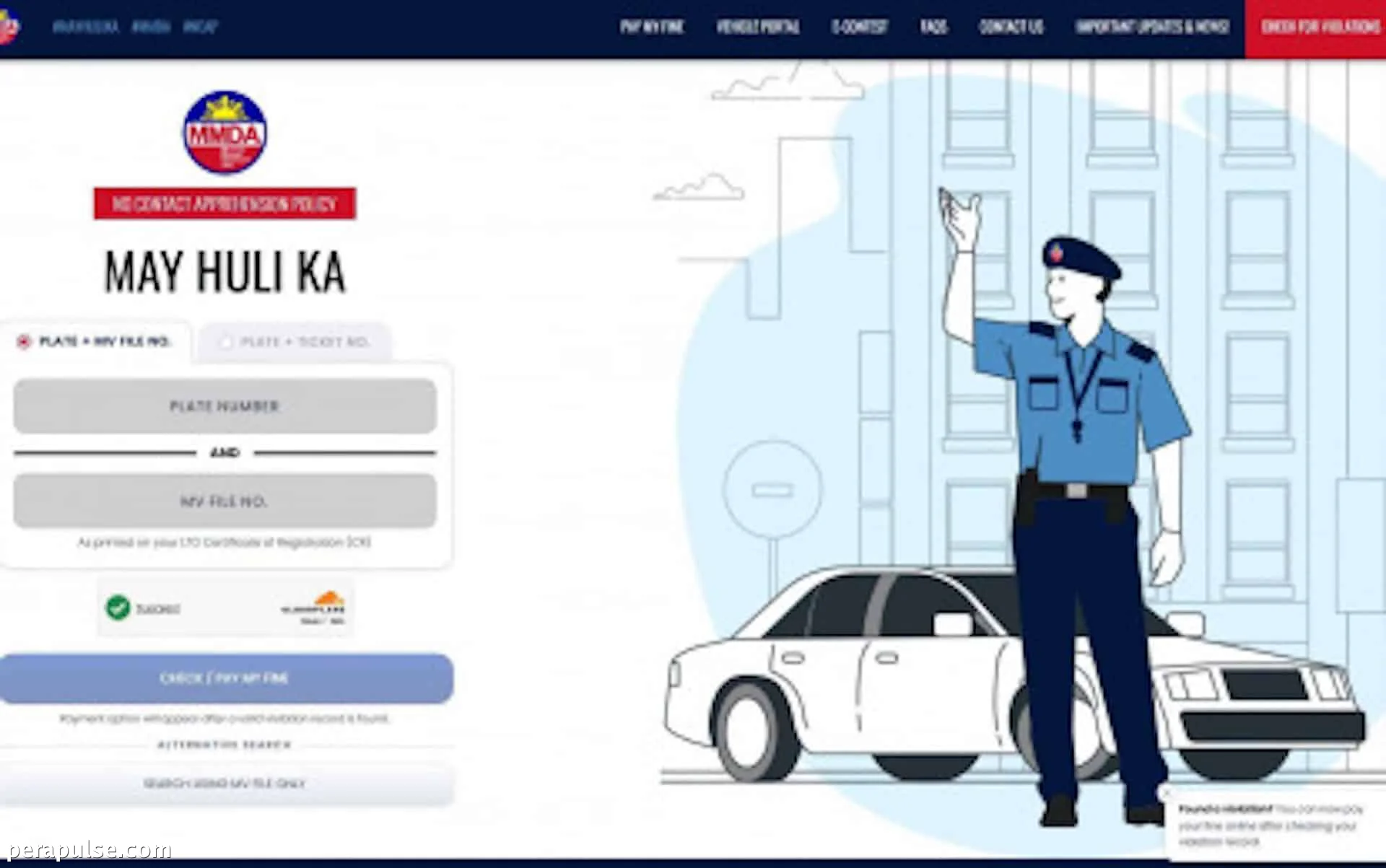 Bagong Buong Paghahanap ng Sasakyan sa MayHuliKa Portal para sa NCAP na Paglabag