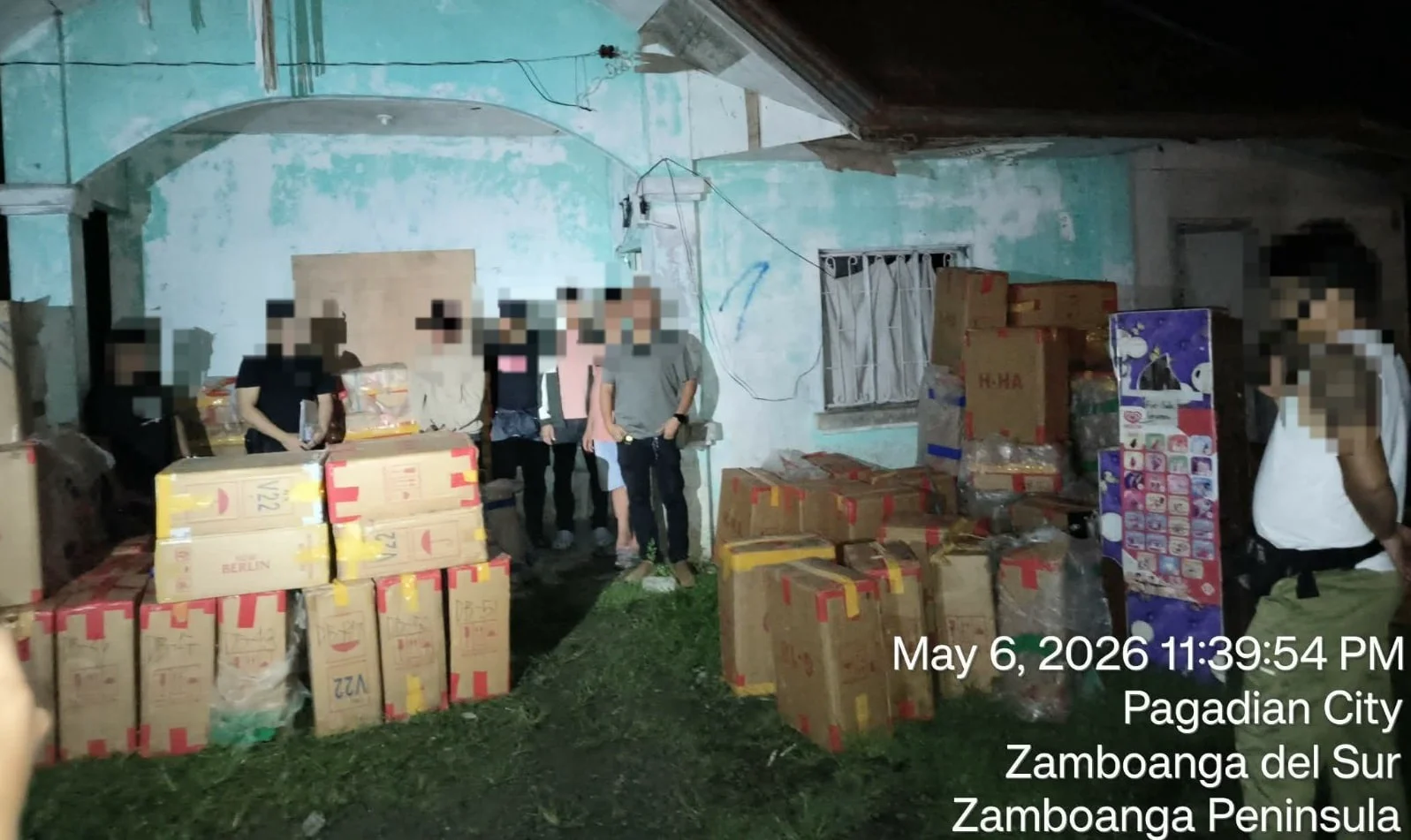 Nasamsam ng Pulisya ng Lungsod ng Pagadian ang P5.73M na Smuggled na Sigarilyo sa Isang Operasyon sa Gabi