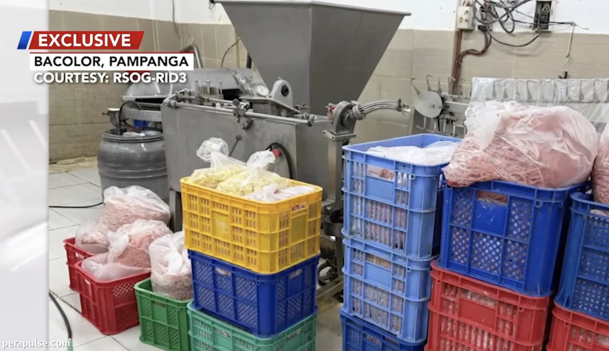 Nireyd na Pabrika ng Karne sa Pampanga para sa mga Naka-expire na Produkto at Hindi Malinis na Kundisyon
