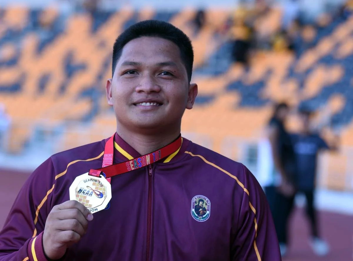 Nakuha ni Bernard Generosa ng Perpetual Help ang Ginto sa NCAA Discus Throw