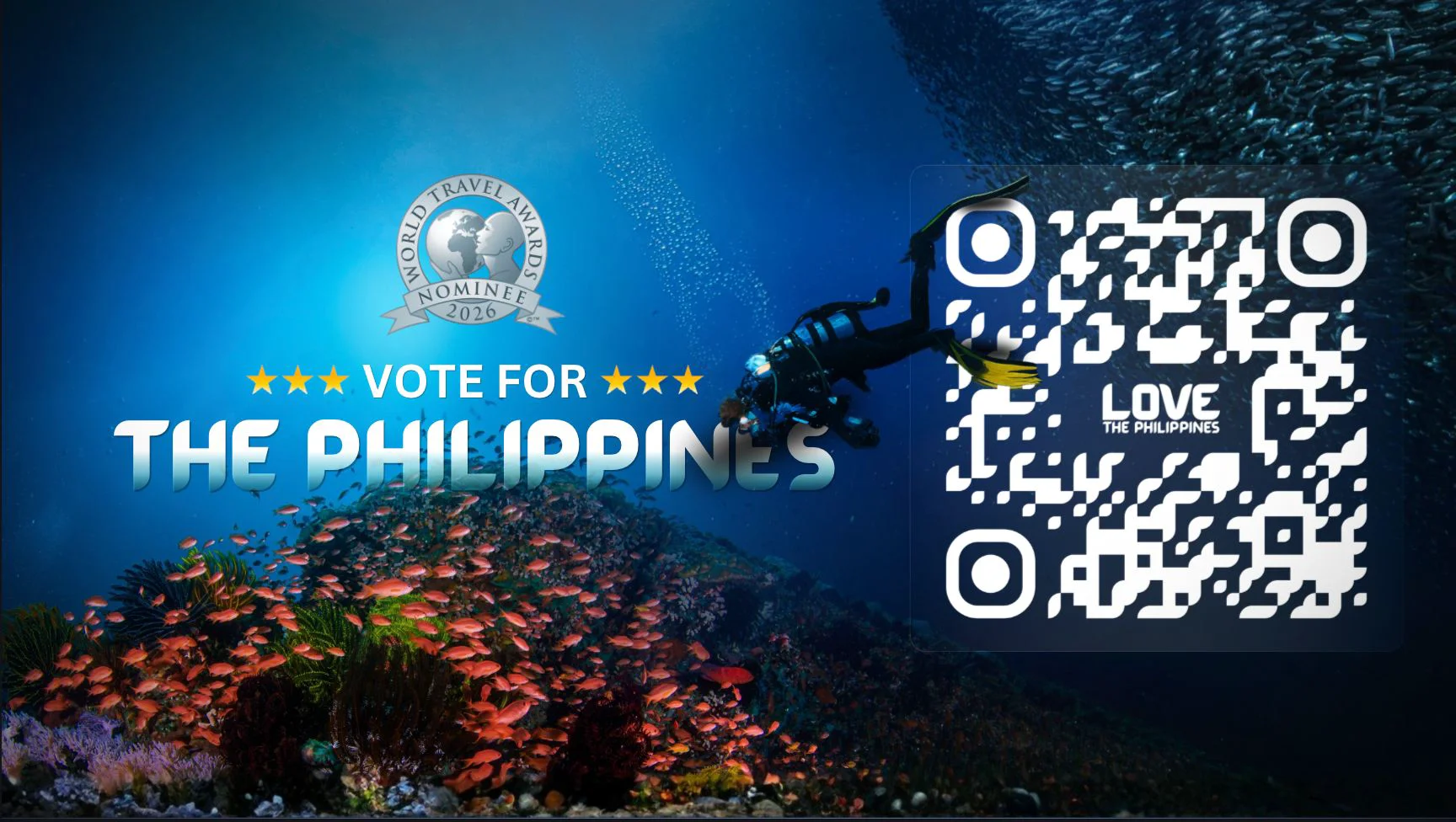Nominado ang Pilipinas para sa World Travel Awards 2026: Bumoto Ngayon!