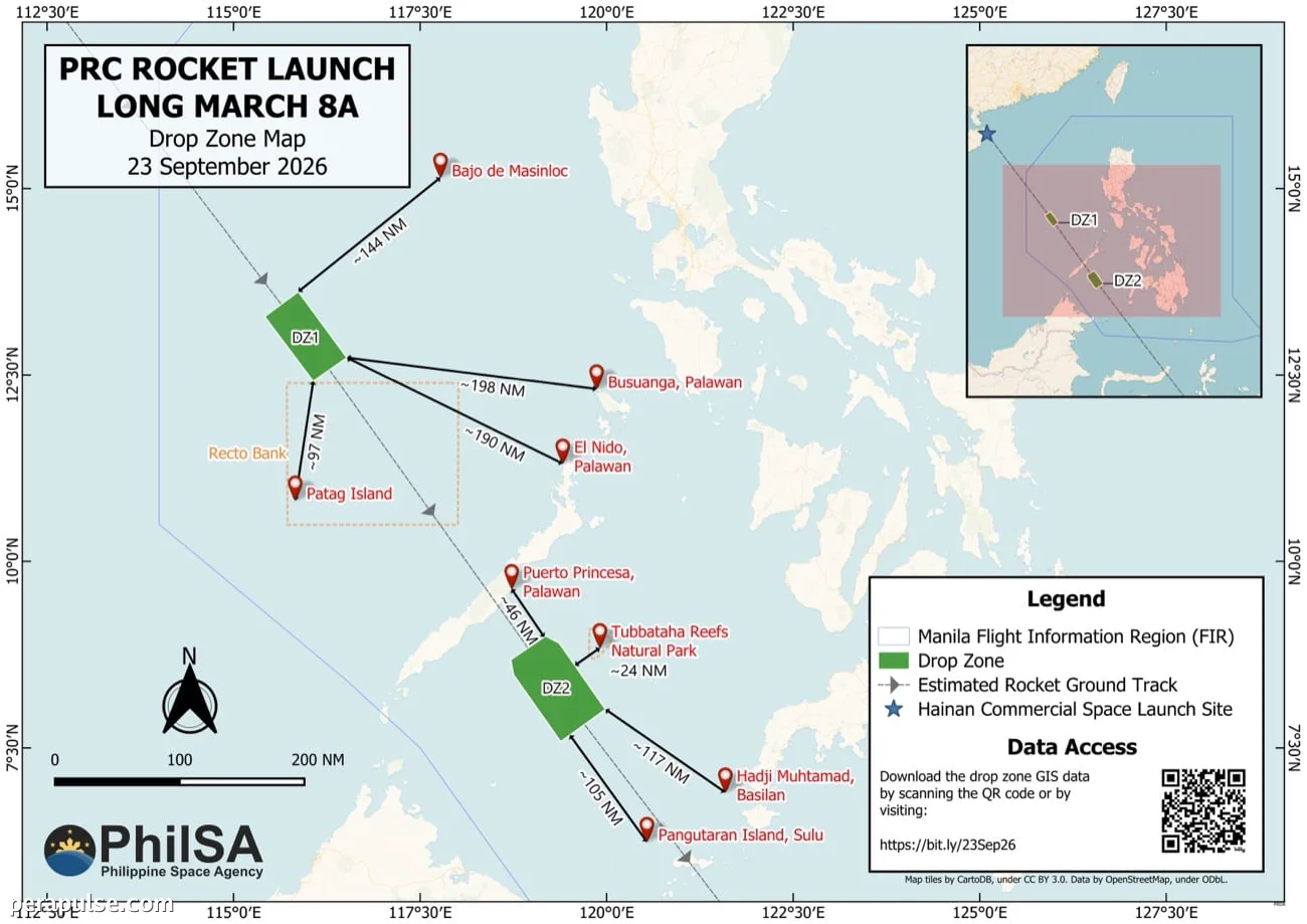 PhilSa Alerts Coastal Communities on Chinese Rocket Debris in Waters