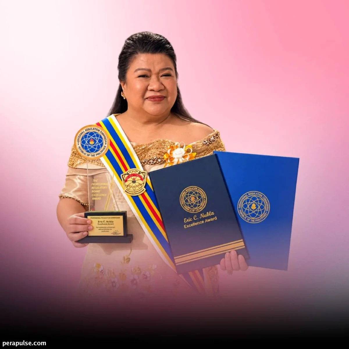 PRC Awards Eric C. Nubla Excellence Award to CEU Dean Maria Rita Dacanay-Lucas