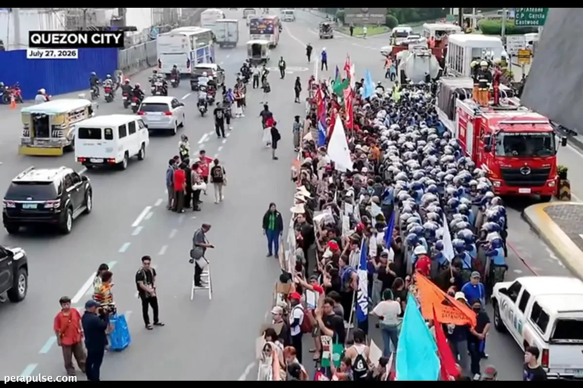 Progressive Groups Rally in Quezon City on SONA Day