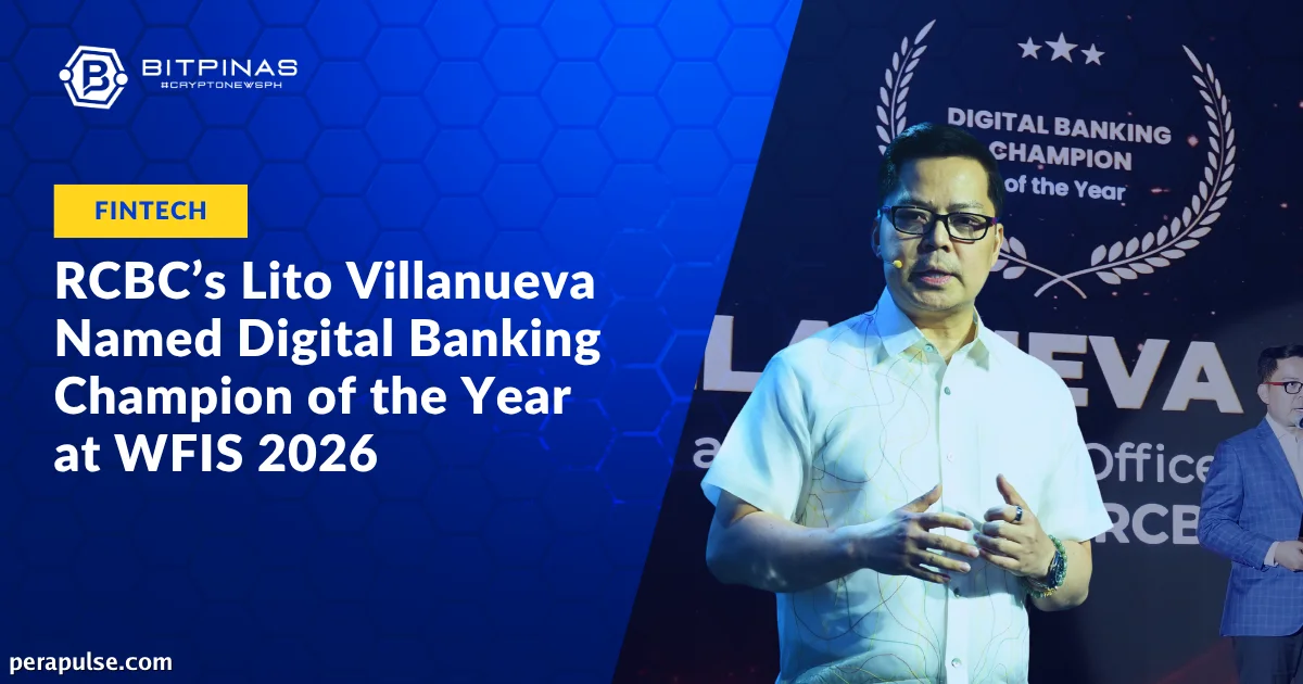 RCBC's Lito Villanueva Earns Digital Banking Champion Award at WFIS 2026