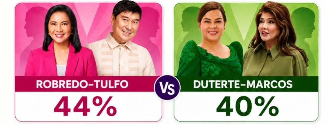 Robredo-Tulfo Tandem Nangunguna sa Duterte-Marcos sa OCTA's 2028 Election Survey