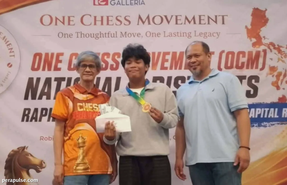 Romblon Player Jerick Faeldonia Nanalo sa One Chess Movement Tournament