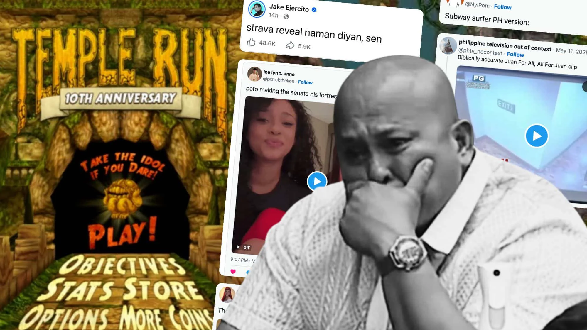 Naging Sensasyon sa Internet si Senador Bato Dela Rosa Matapos ang Viral na Takbo sa Senado