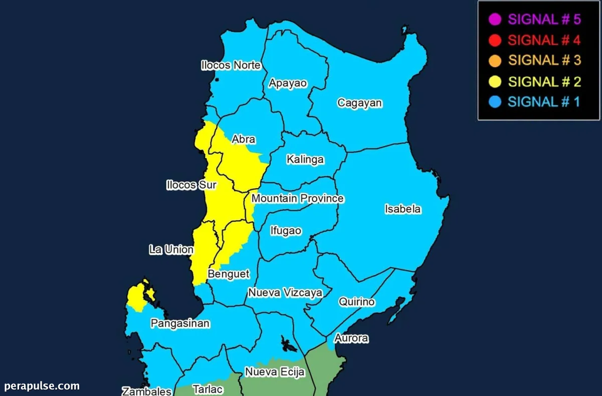 Signal No. 2 Raised in Six Luzon Areas as Maymay Strengthens into Tropical Storm