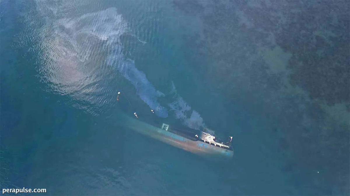 Surigao City Authorities Monitor MV John Roger After Sinking Off Balibayon Coast