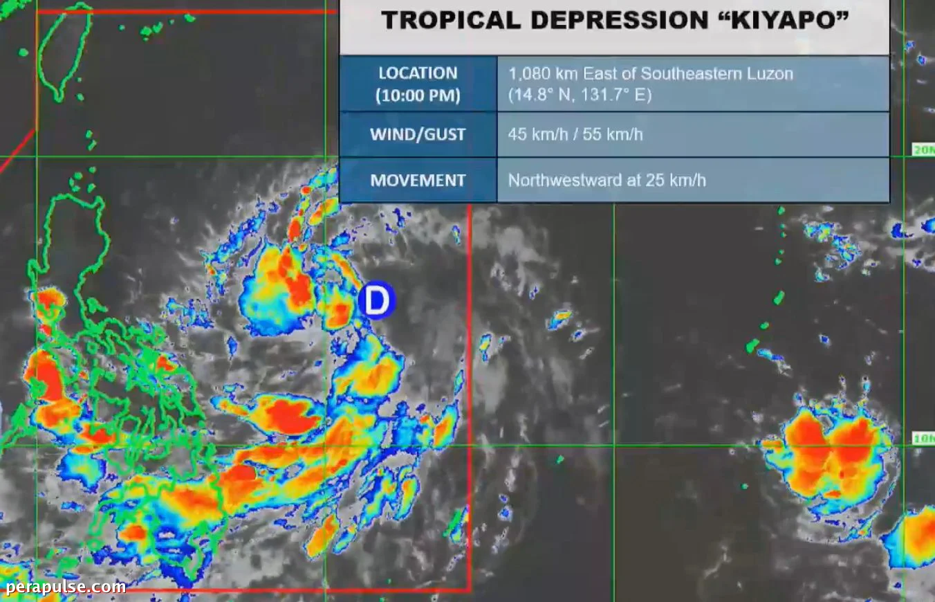 Tropical Depression Kiyapo Forms, Approaches Cagayan