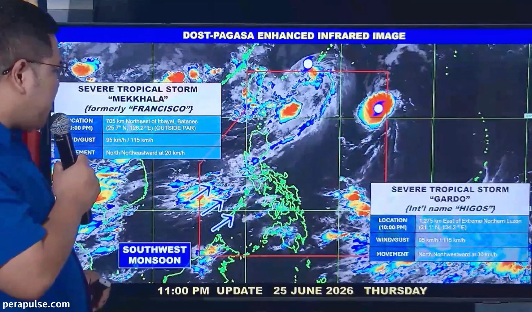 Tropical Storm Gardo Enters PAR, Intensifies; Francisco Departs