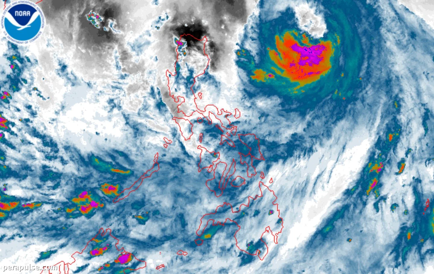 Typhoon Domeng Strengthens, Bringing Rain to Northern Luzon